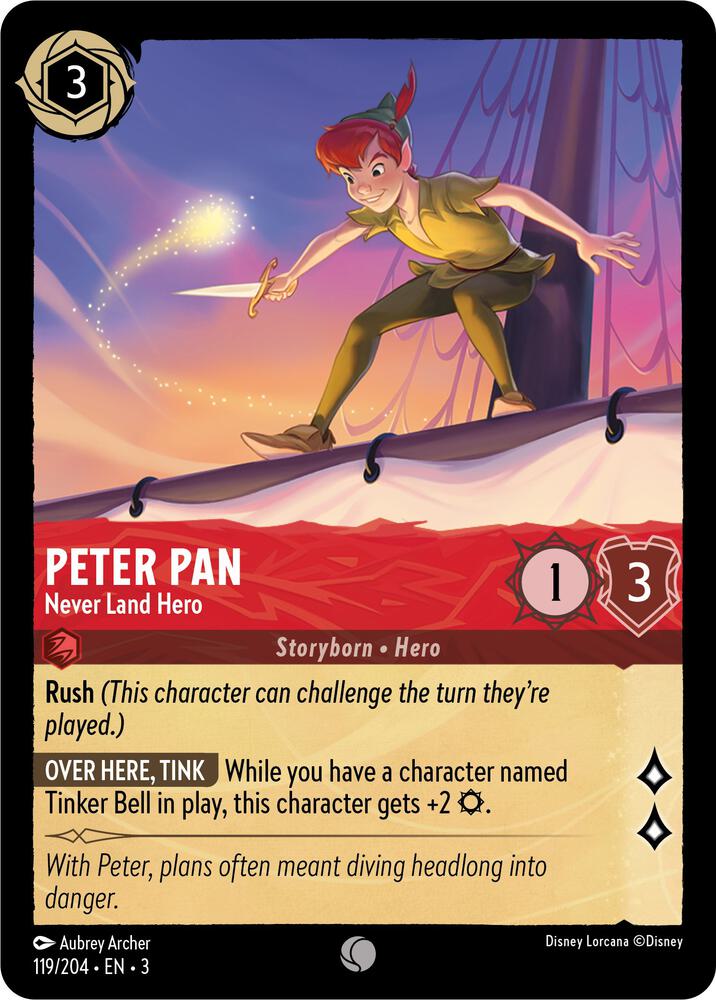 Peter Pan, Never Land Hero (0119) - Cold Foil