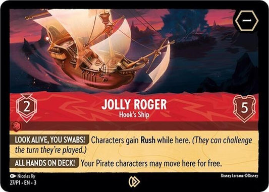 Jolly Roger, Hooks Ship (27/P1) - Cold Foil