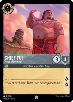 Chief Tui, Proud of Motunui (0171) - Cold Foil