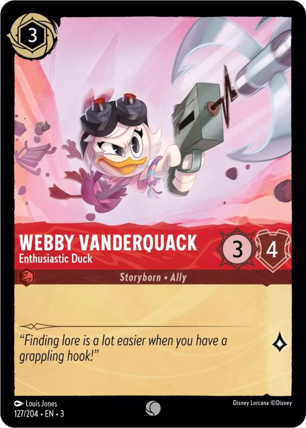Webby Vanderquack, Enthusiastic Duck (0127) - Cold Foil