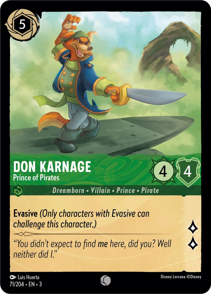 Don Karnage, Prince of Pirates (0071) - Cold Foil