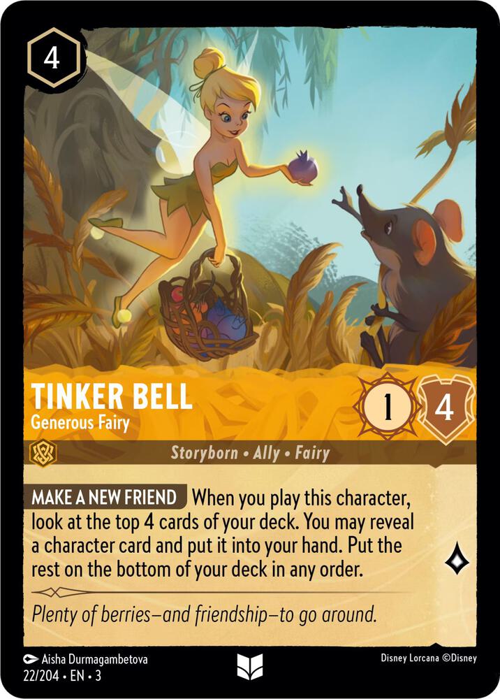 Tinker Bell, Generous Fairy (0022) - Cold Foil