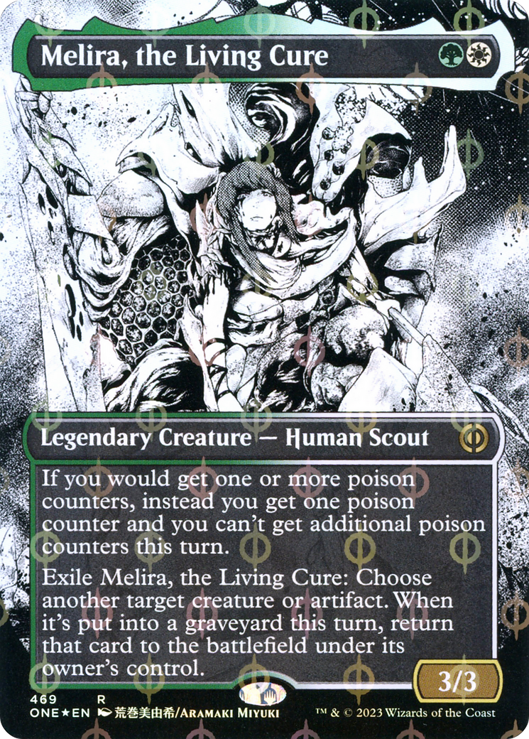 Melira, the Living Cure (469) (Borderless) - Compleat Foil