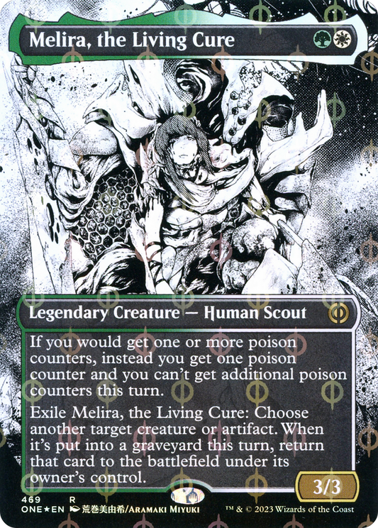 Melira, the Living Cure (469) (Borderless) - Compleat Foil