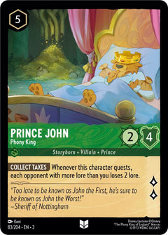 Prince John, Phony King (0083) - Cold Foil