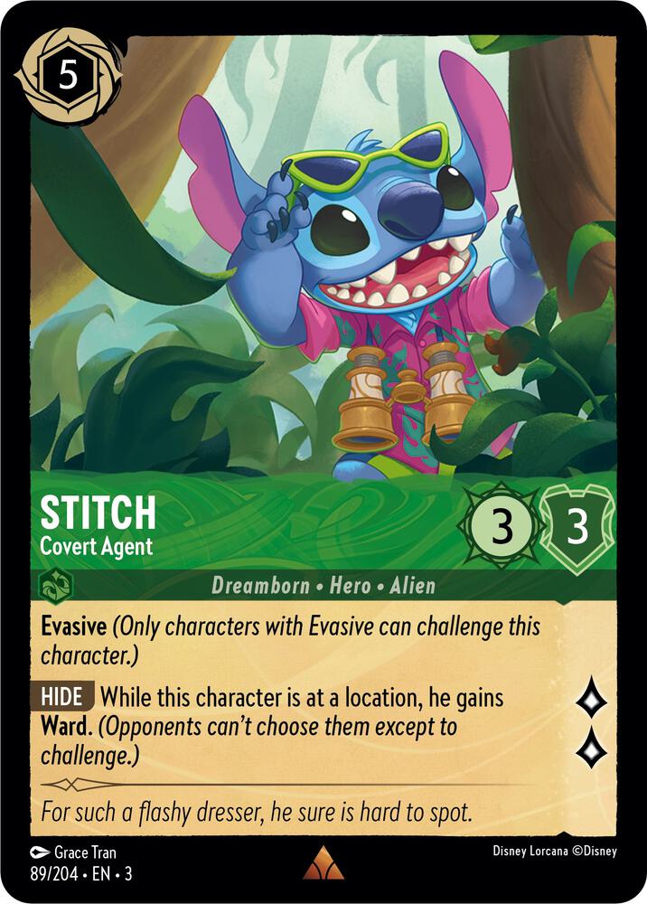Stitch, Covert Agent (0089) - Cold Foil