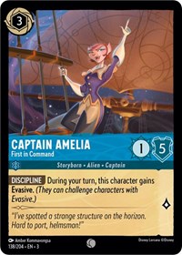 Captain Amelia, First in Command (0138) - Cold Foil