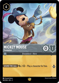 Mickey Mouse, Trumpeter (0182) - Cold Foil