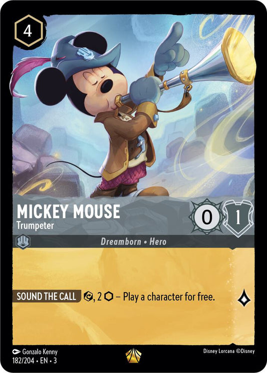 Mickey Mouse, Trumpeter (0182) - Cold Foil