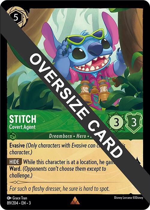 Stitch, Covert Agent (0089) (Oversized) - Cold Foil