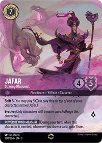 Jafar, Striking Illusionist (0208) (Enchanted) - Inkwash Foil