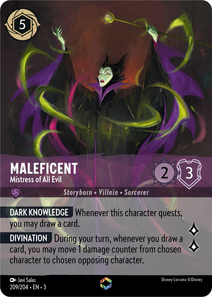 Maleficent, Mistress of All Evil (0209) (Enchanted) - Inkwash Foil