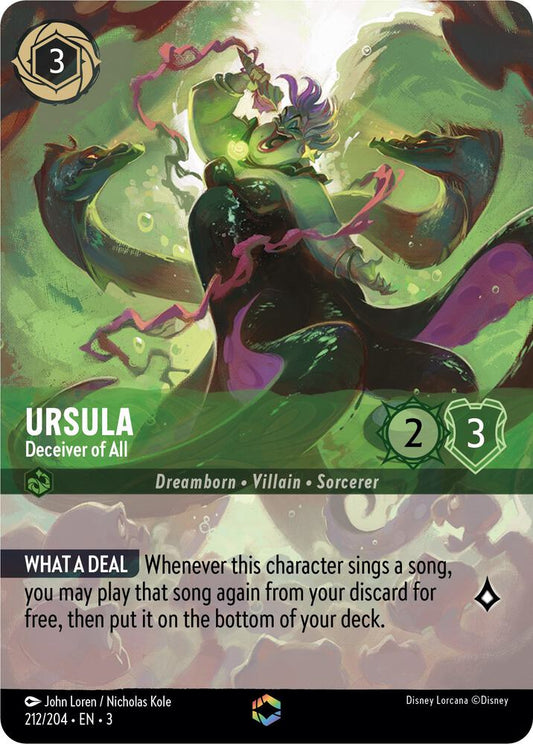 Ursula, Deceiver of All (0212) (Enchanted) - Inkwash Foil