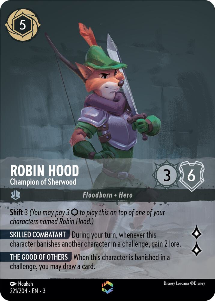 Robin Hood, Champion of Sherwood (0221) (Enchanted) - Inkwash Foil