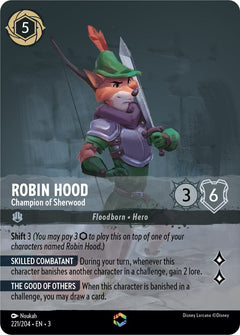 Robin Hood, Champion of Sherwood (0221) (Enchanted) - Inkwash Foil