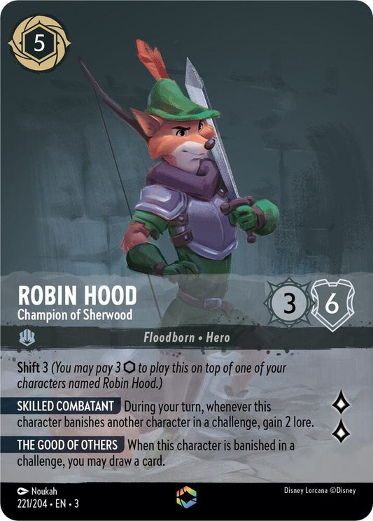 Robin Hood, Champion of Sherwood (0221) (Enchanted) - Inkwash Foil