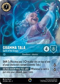 Gramma Tala, Spirit of the Ocean (0217) (Enchanted) - Inkwash Foil