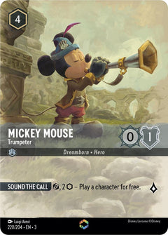 Mickey Mouse, Trumpeter (0220) (Enchanted) - Inkwash Foil
