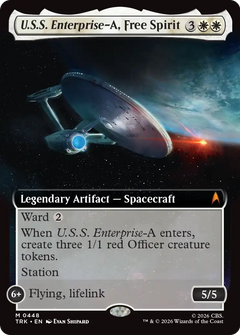 U.S.S. Enterprise-A, Free Spirit (0448) (Extended Art) (TRK) - Foil