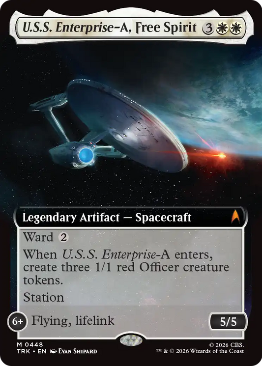 U.S.S. Enterprise-A, Free Spirit (0448) (Extended Art) (TRK) - Foil