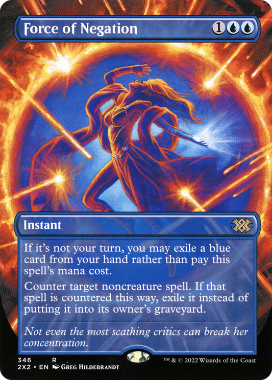 Force of Negation (346) (Borderless) - Foil