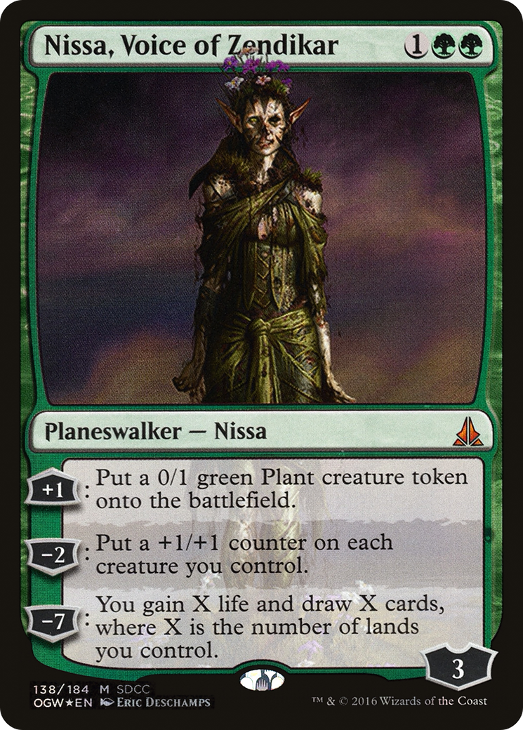 Nissa, Voice of Zendikar (138) (2016) (SDCC) - Foil
