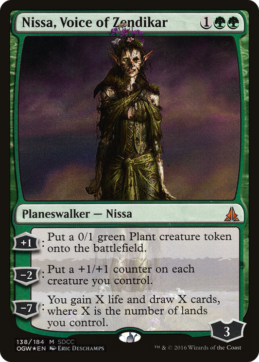 Nissa, Voice of Zendikar (138) (2016) (SDCC) - Foil