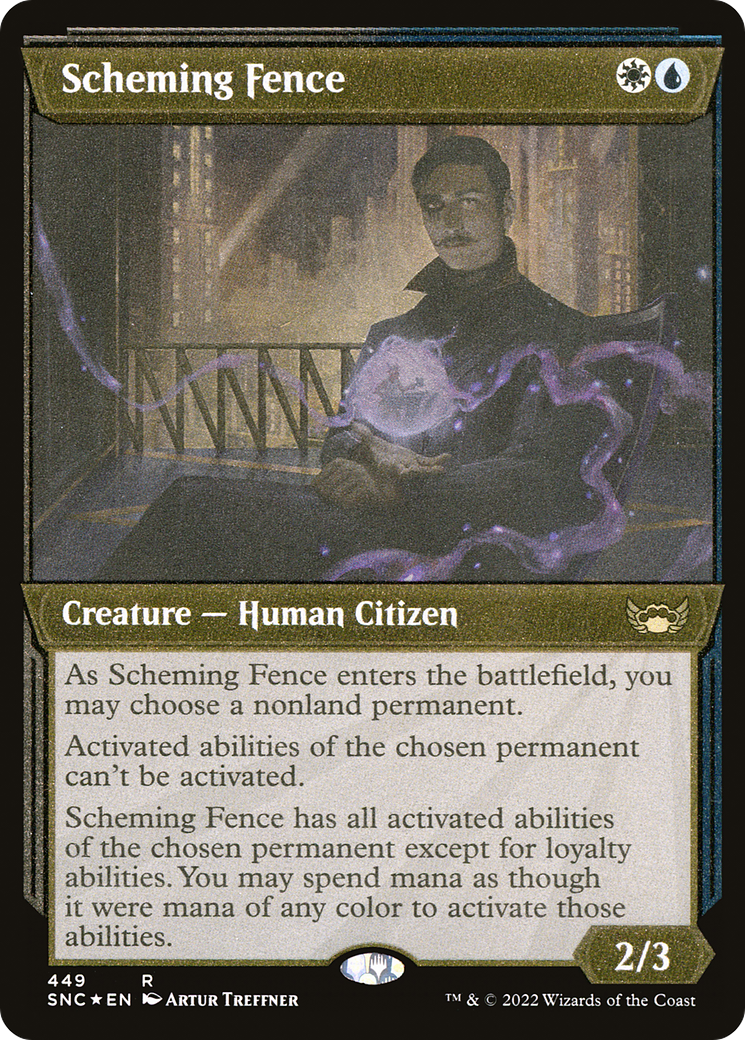 Scheming Fence (449) (Showcase) - Foil Etched