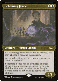 Scheming Fence (449) (Showcase) - Foil Etched