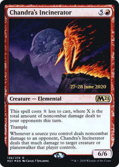 Chandra's Incinerator (136) (Prerelease) - Foil