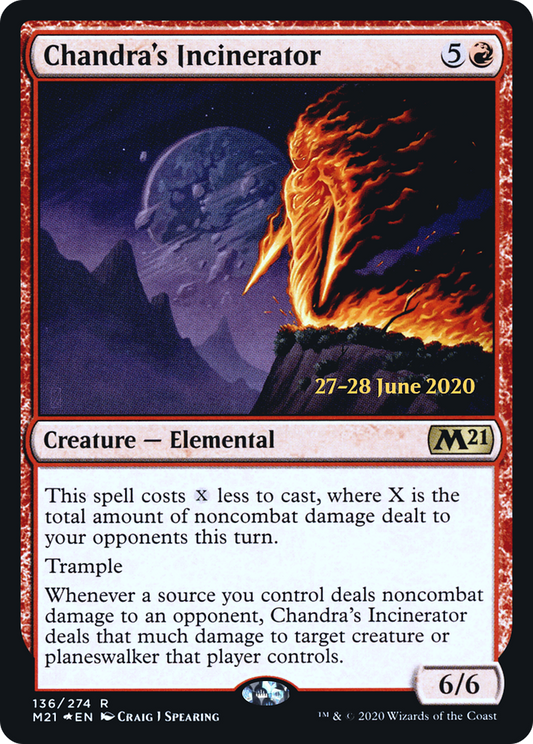 Chandra's Incinerator (136) (Prerelease) - Foil