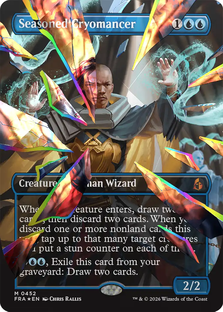 Seasoned Cryomancer (0452) (Borderless) (FRA) - Facet Foil