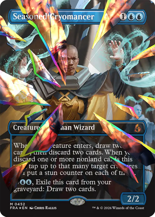Seasoned Cryomancer (0452) (Borderless) (FRA) - Facet Foil