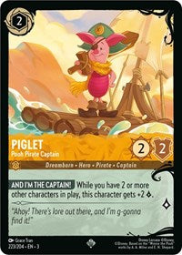 Piglet, Pooh Pirate Captain (0223) - Cold Foil