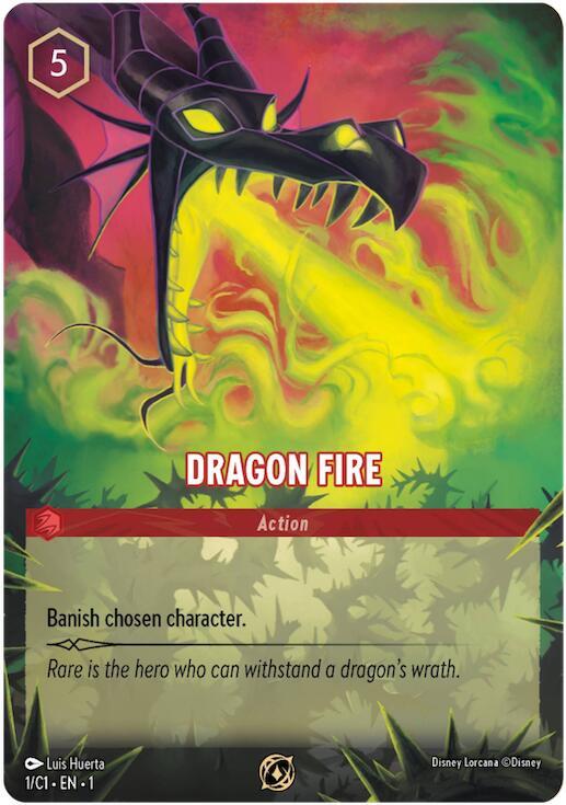 Dragon Fire (01/C1) - Satin Holographic Foil