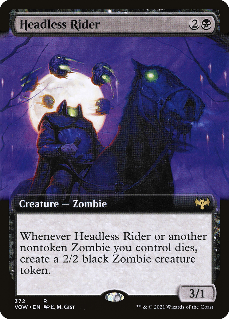 Headless Rider (372) (Extended Art) - Foil