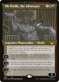 Ob Nixilis, the Adversary (448) (Showcase) - Foil Etched