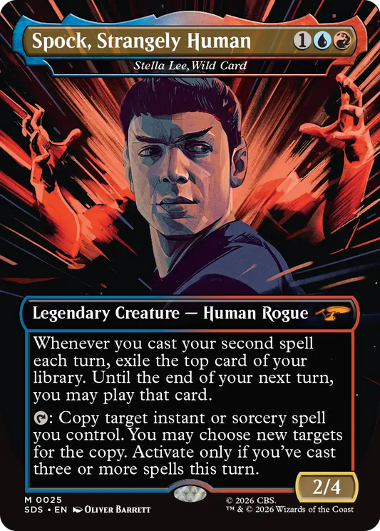 Spock, Strangely Human [Stella Lee, Wild Card] (0025) (Borderless) (SDS)