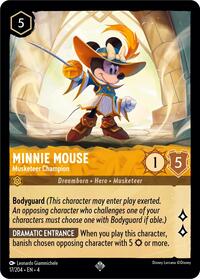 Minnie Mouse, Musketeer Champion (0017) - Cold Foil
