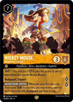 Mickey Mouse, Musketeer Captain (0016) - Cold Foil