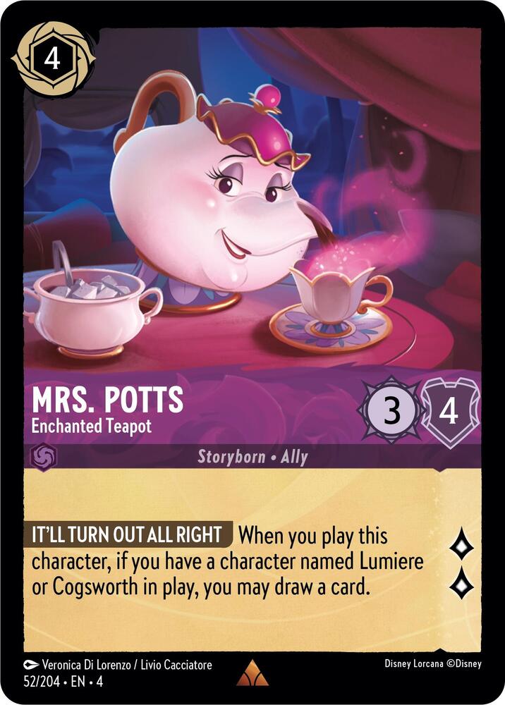 Mrs. Potts, Enchanted Teapot (0052)