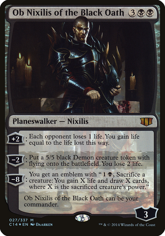 Ob Nixilis of the Black Oath (Oversized) (OC14) - Foil