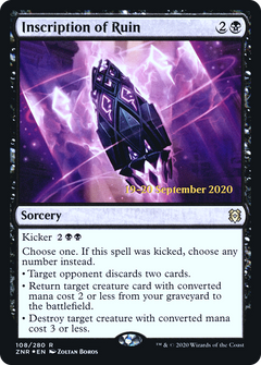 Inscription of Ruin (108) (Prerelease) - Foil