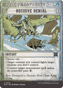 Decisive Denial (0042) (Showcase) - Foil