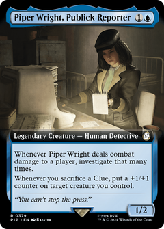 Piper Wright, Publick Reporter (0379) (Extended Art) - Foil