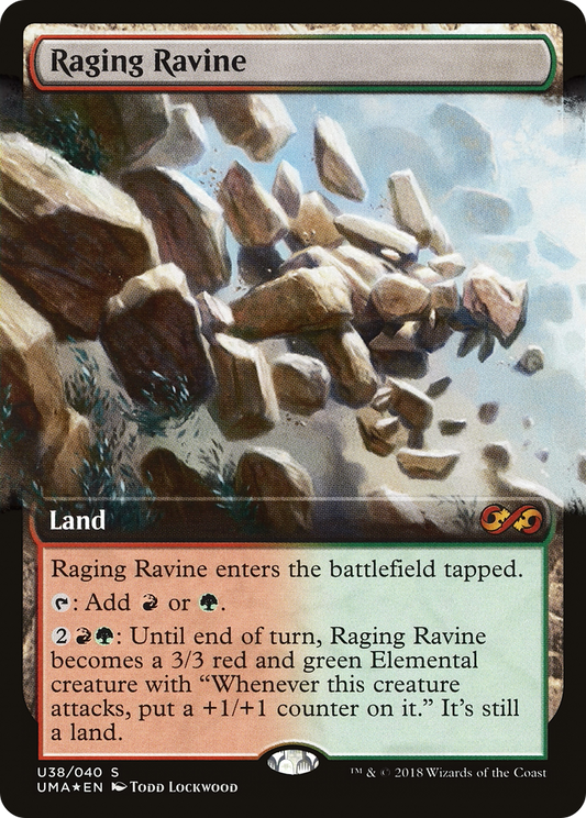 Raging Ravine (U38) (Extended Art) - Foil