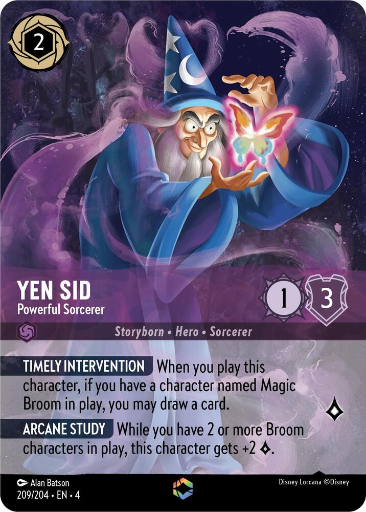 Yen Sid, Powerful Sorcerer (0209) (Enchanted) - Inkwash Foil