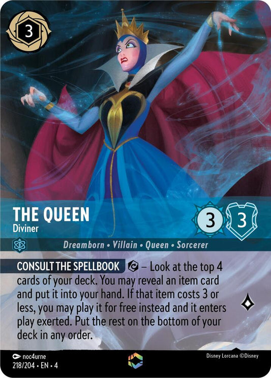 The Queen, Diviner (0218) (Enchanted) - Inkwash Foil