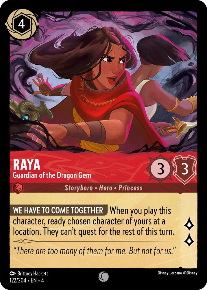 Raya, Guardian of the Dragon Gem (0122) - Cold Foil