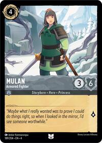 Mulan, Armored Fighter (0189) - Cold Foil